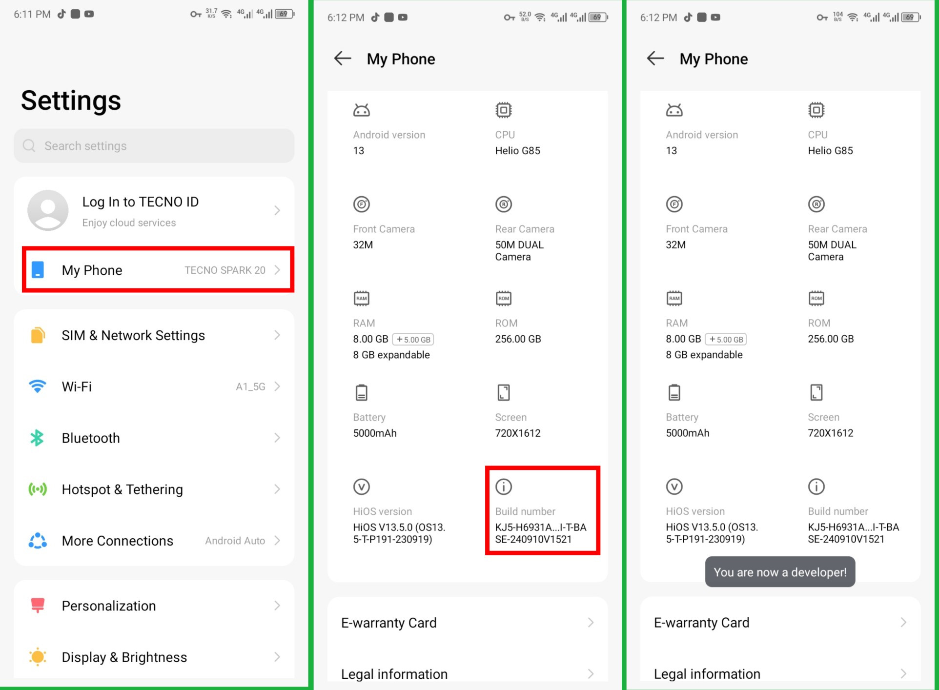 Enable Developer Options on HyperOS